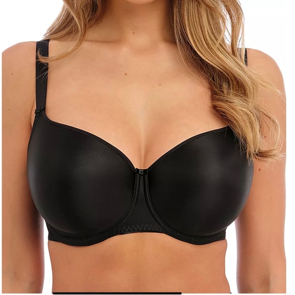 Fantasie-FL4510 Smoothing T-Shirt Bra  Black 40DD NWT - Picture 1 of 5